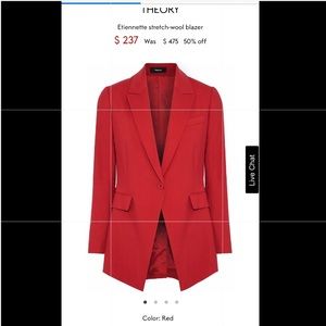 Plumb colored THEORY womens blazer Size 6